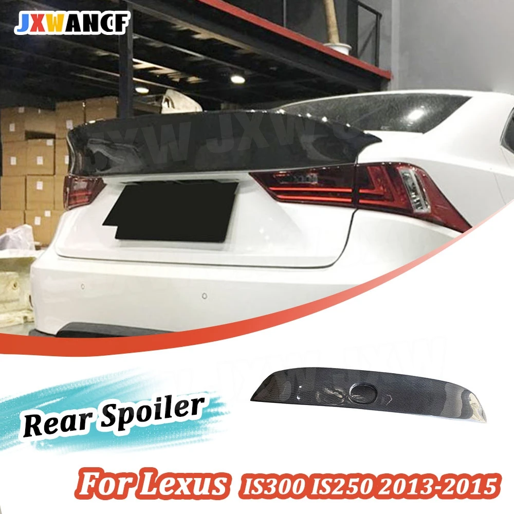 

JXWANCF Carbon fiber Rear Trunk Spoiler for Lexus IS300 IS250 2013-2015 FRP Rear Spoiler Rear Boot Spoiler Car Accessories