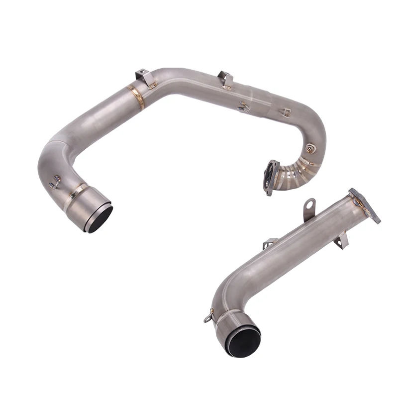 Slip On For DUCATI HYPERMOTARD 950 & SP 2019 - 2026 Motorcycle Exhaust Titanium Alloy Front Head Tube Link Pipe Muffler Modify