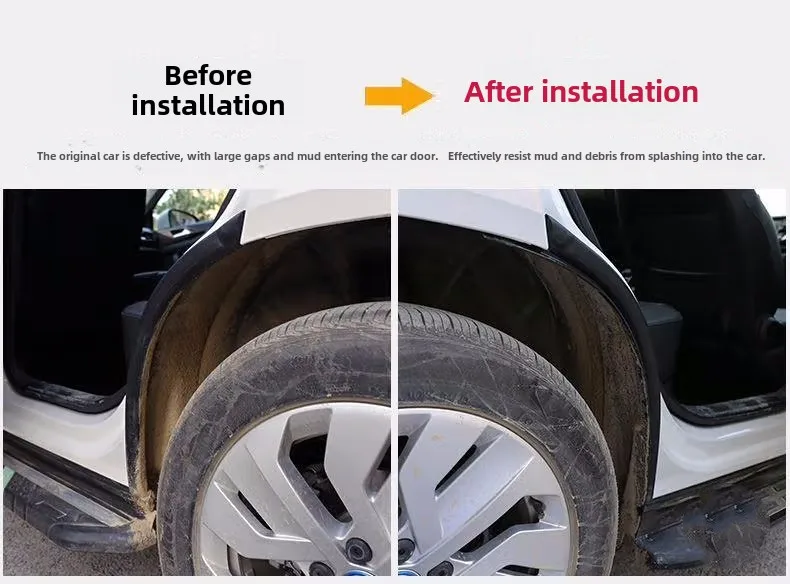 Für Toyota RAV4 XA50 2019 2020 ~ 2022 RAV 4 Hybrid 2 stücke Auto Hinterrad Anti-splash Schmutzfänger futter Kotflügel Außen Zubehör – Detail 6
