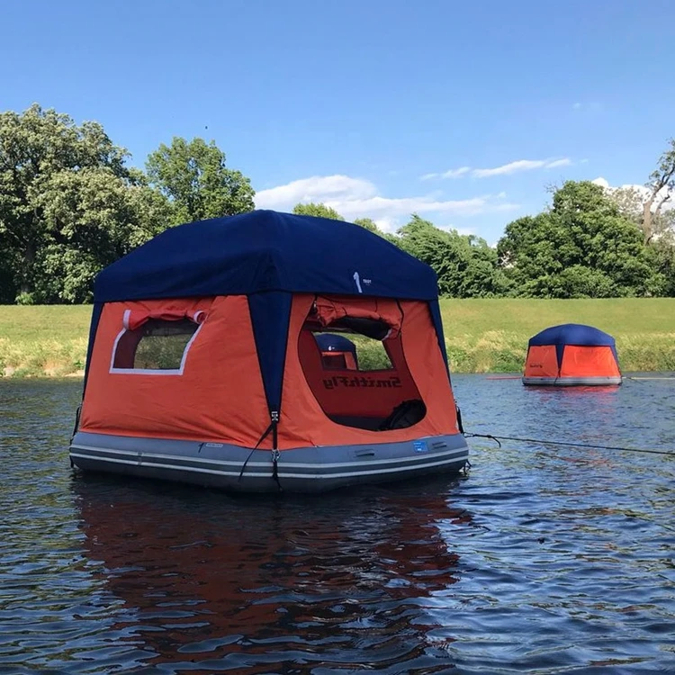 

Portable Aqua Floating Raft Tent Inflatable Boat & Floating Island Tent for Camping Newly