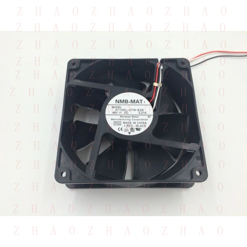 

L+ FOR NMB 4715KL-07W-B39 Chassis Cooling Fan 12038 DC 48V 0.21A 3-Wire
