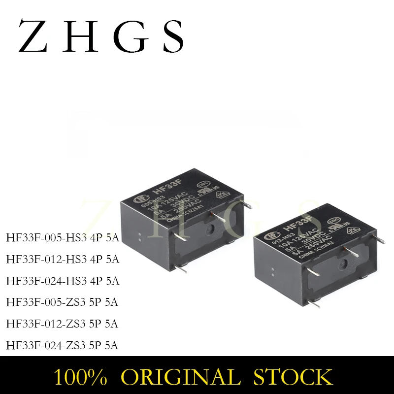 5Pcs Hf33F-005-Hs3 …