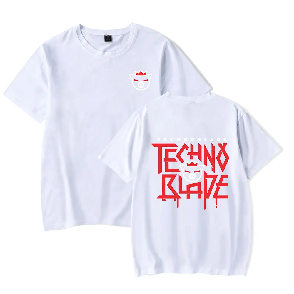 Hot Sale 2022 New Technoblade Merch T-shirt 2D Print Women Men Clothes Hot Sale Tops Short Sleeve