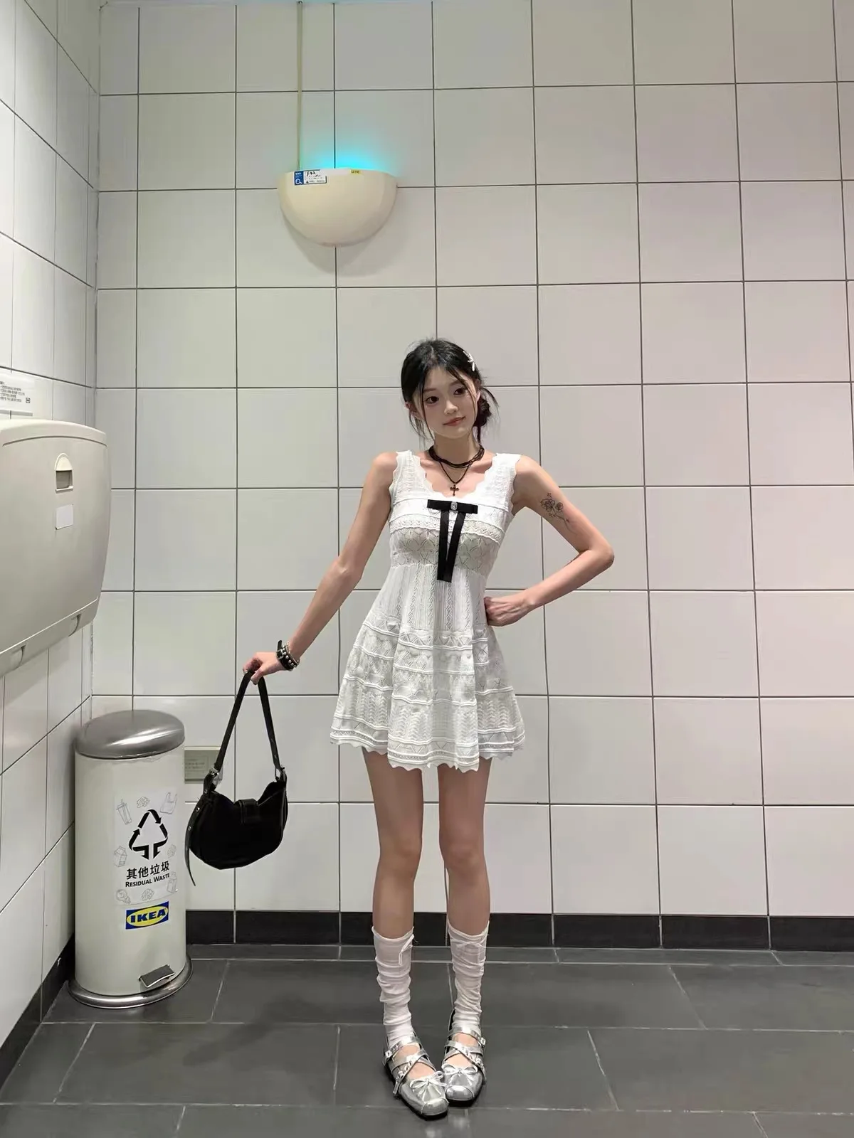 Sweet First Love White Dress Women's Summer Beautiful Sleeveless Miu Princess Skirt Fashionable A-Line Dress Slim Fit Style