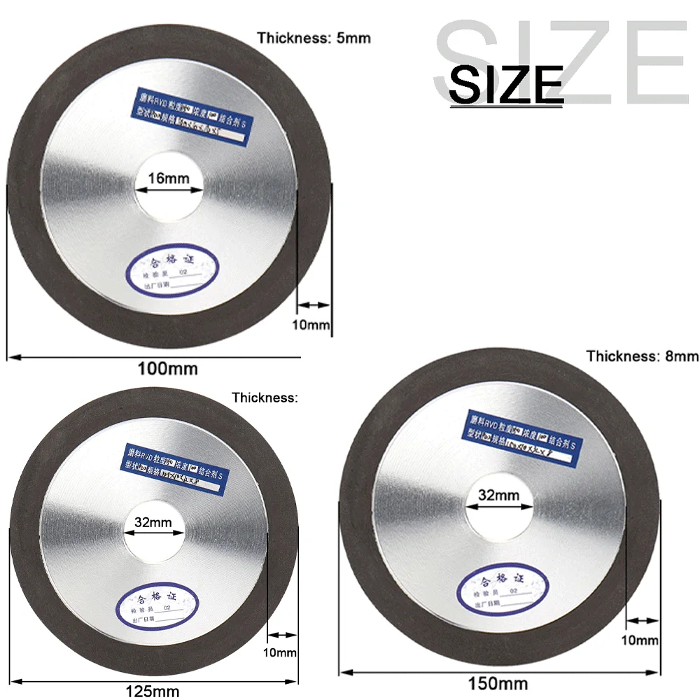 75/100/125/150mm Diamond Grinding Wheel Cup Grinding Wheel Grinding Tool for Polishing Milling Cutter Grinder Disc