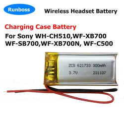 Wireless Headset Battery 3.7V 300mAh 621733,1185-0911 for Sony WH-CH510, Charging Case for WF-XB700, WF-SB700,WF-XB700N, WF-C500