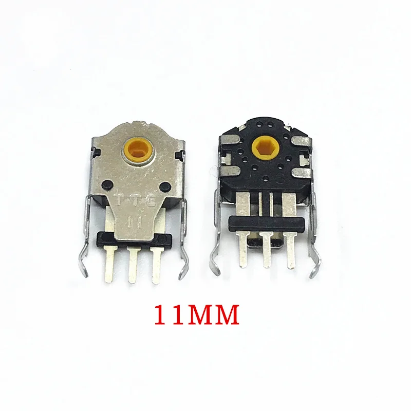 5 Buah Enkoder Mouse Inti Kuning TTC Sangat Akurat 7Mm/8Mm/9Mm/10Mm/11Mm/13Mm/14Mm Dekoder Mouse untuk Banyak Merek Perbaikan Mouse