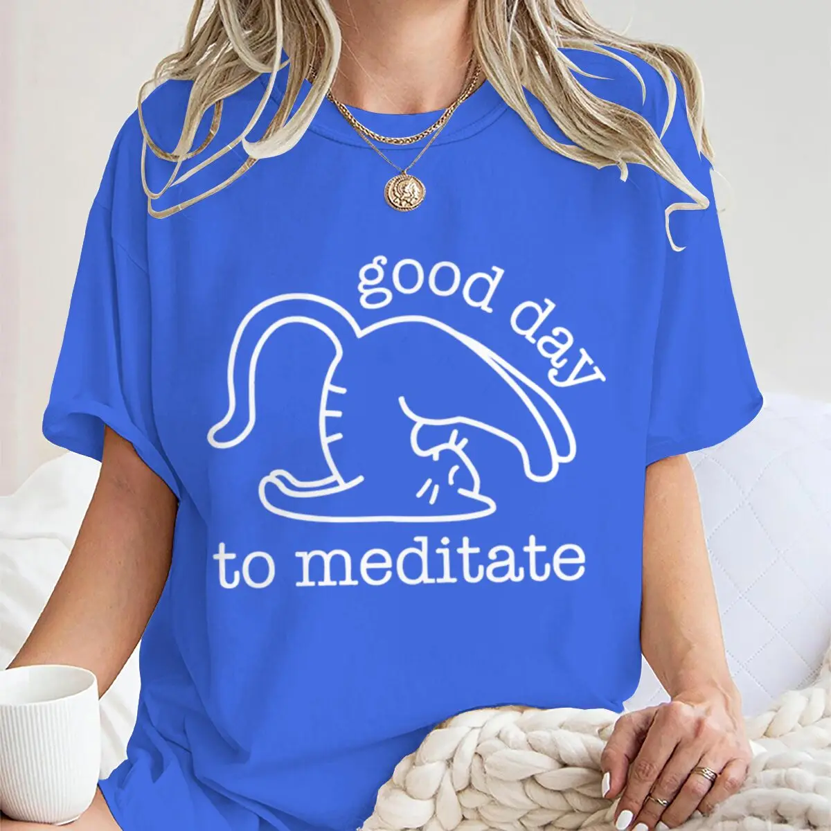 Cute Cat Yoga T Shirts 