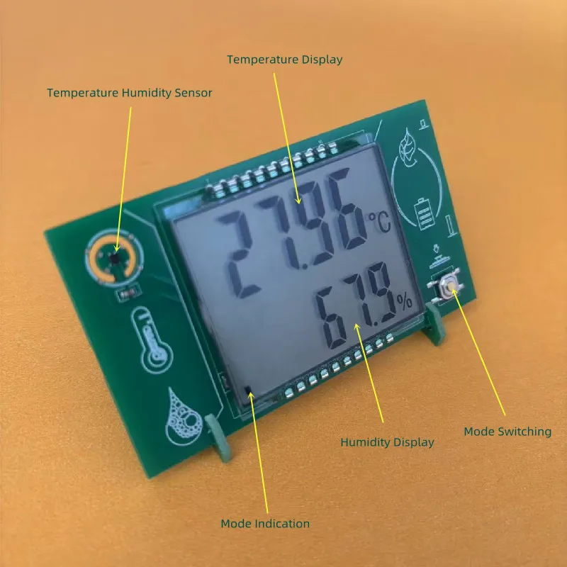 Professional high-precision temperature and humidity meter LCD ultra power saving SHT45 SHT41 SHT40
