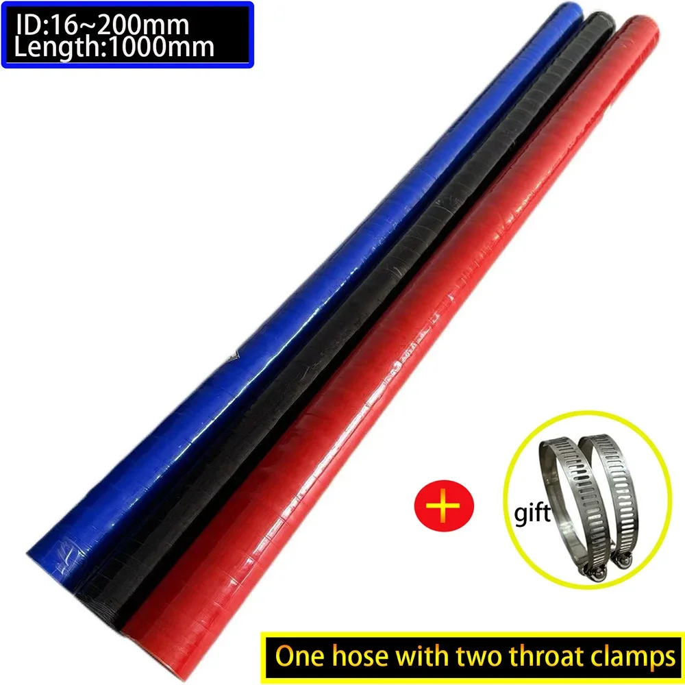 

Красный, черный, синий прямой силиконовый шланг, трубка интеркулера ID16mm ID19mm ID25mm ID50mm ID70mm ID30mm ID100mm. Длина 1000 мм