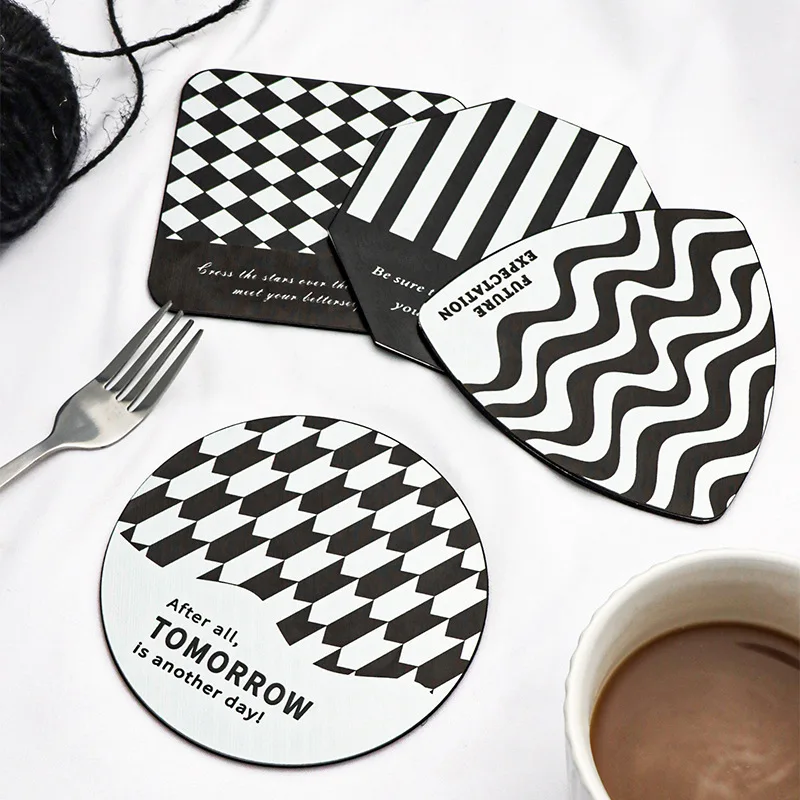 Creative Stainless Steel Coaster Insulation Mat Hepburn Style Coaster Insulation Mat Placemat Cup Coaster kitchen accessories