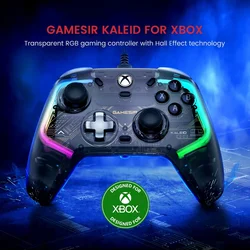 GameSir Kaleid Xbox Wired Controller with Micro Switch Buttons Hall Effect for Xbox Series S X ,Xbox One, PC Windows 10 11 Steam