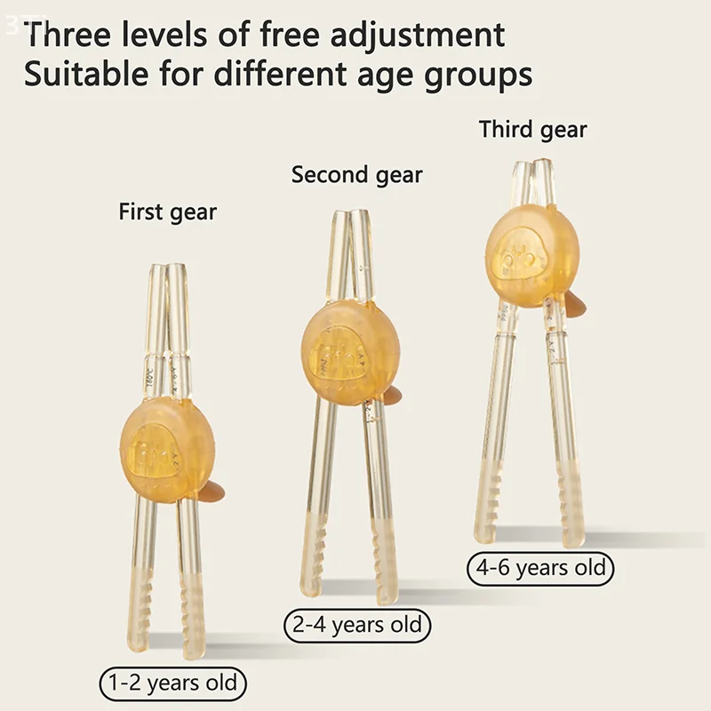 Детские тренировочные палочки для еды с регулировкой третьего передачи, силикагель, детская безопасность, обучающее пособие, палочки для еды, инструменты для коррекции осанки захвата