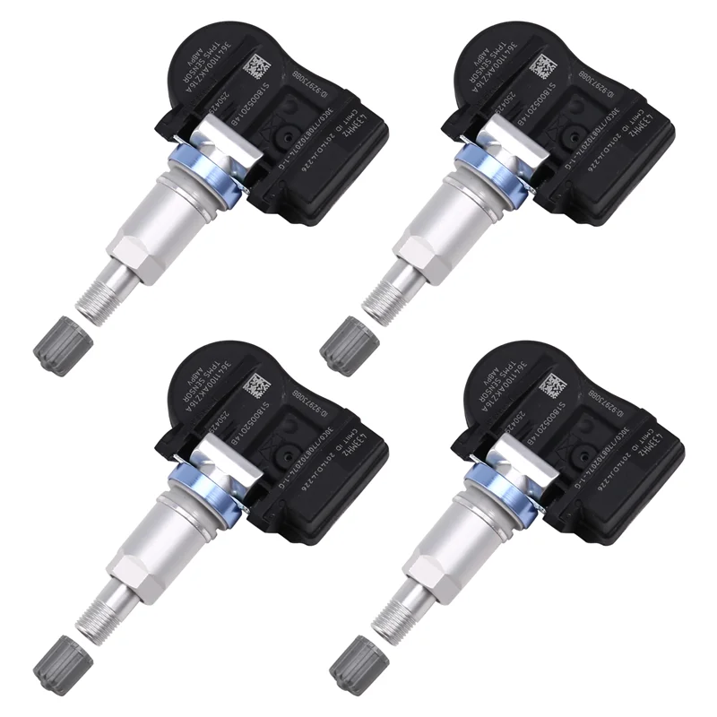 أجهزة استشعار TPMS تدوم 433 ميجا هرتز 4 قطع لمراقبة ضغط الإطارات للجدار العظيم وينجل 5، C50، هافال H6، M6