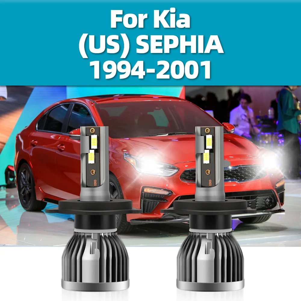 LED 20000LM High Power Headlight Bulbs 110W Turbo Lamp 12V CSP Chips Auto Car For Kia (US) SEPHIA 1994 -1997 1998 1999 2000 2001