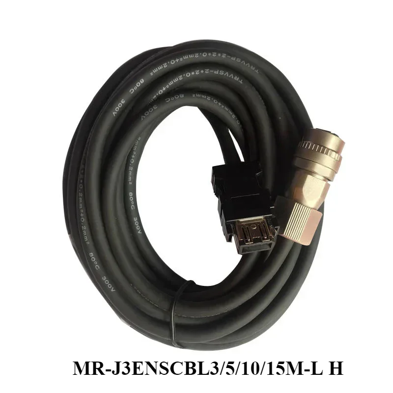 Encoder Line Suitable Mitsubishi High Power Servo Motor  MR-J3ENSCBL3 Cable 5/10/15M-L/H for Industrial Automation