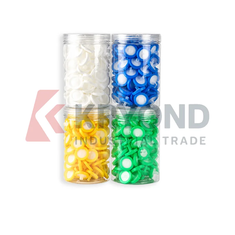 100pcs 33mm Luer Syringe Filter MCE Nylon PES PVDF Membrane 0.22um 0.45um Laboratory Consumable Research Use Pack Easy Handling