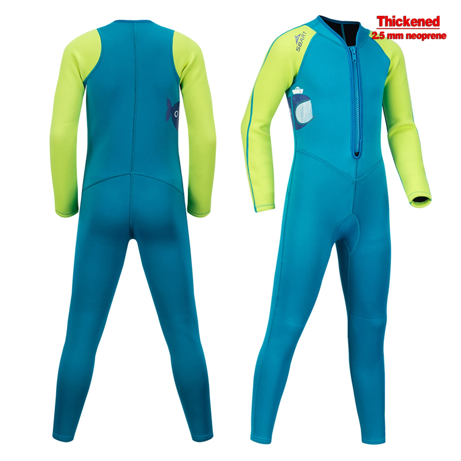 Traje de Buceo de Medusa infantil manga larga de una pieza neopreno - imagen 5