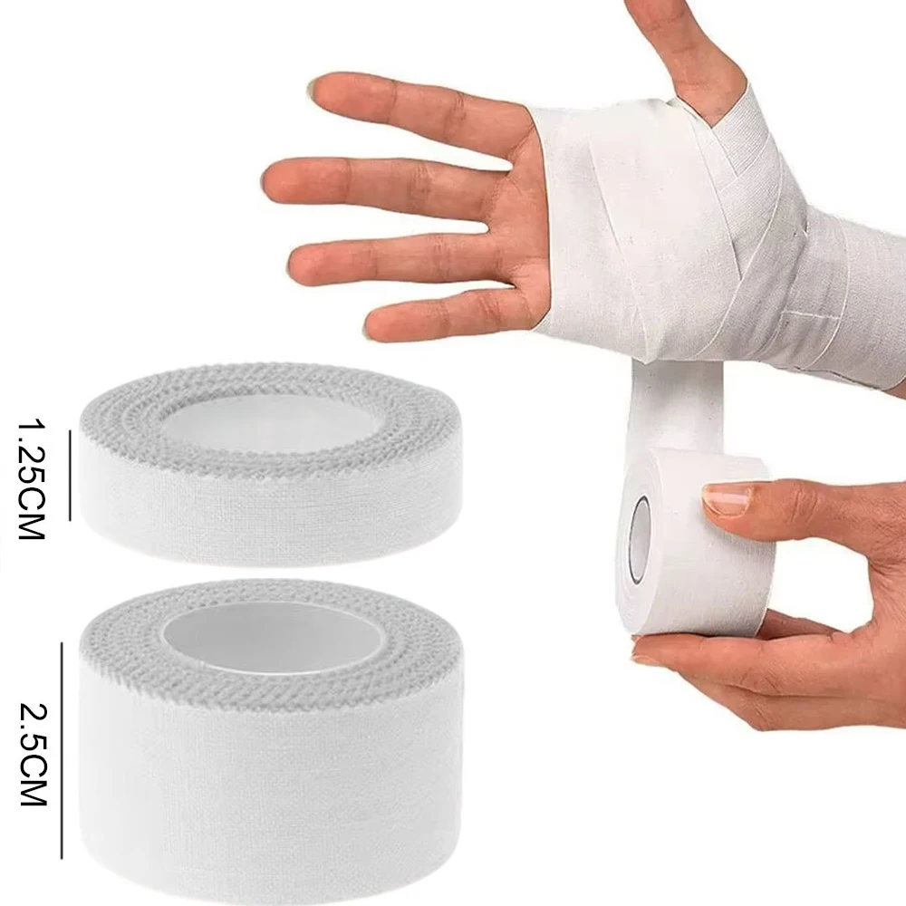 12.5/25mm/Roll Medical Cotton Premium Adhesive Tape Sport Binding Physio Muscle Elastic Bandage Strain Injury Tape