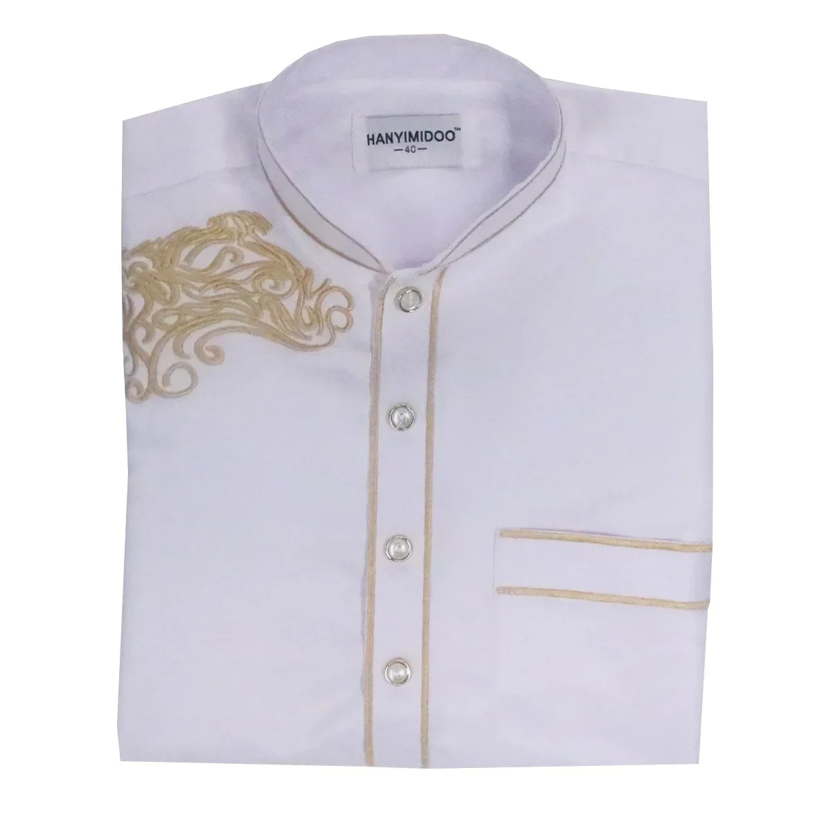 Ragazzo Arabo Veste Bambini Manica Lunga Jubba Thobe Emboridery Dubai Musulmano Saudita Eid Islamico Ramadan Abbigliamento Abito Caftano Medio Oriente