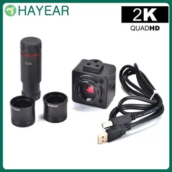 HAYEAR FHD USB Microscope Camera 5MP Sony IMX CMOS Electronic Digital Eyepiece Industrial For Biological PCB Phone Reparing