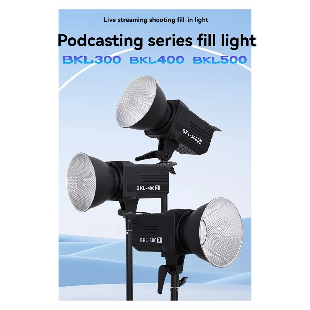 

CLCUV 300W Bi LED Video Light, Continuous LED Lighting with 2.4G Wireless Remote for Portrait, Outdoor Photographic US Plug