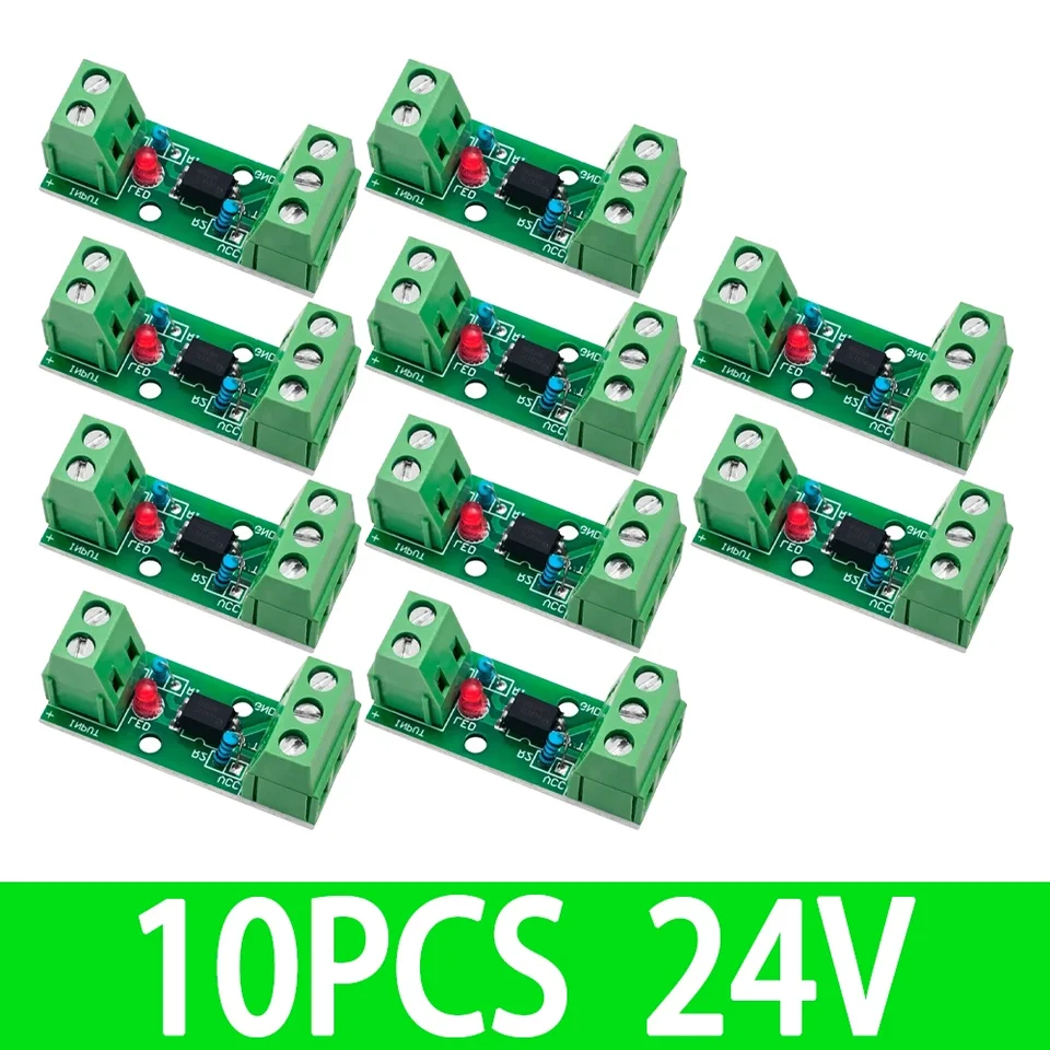 1~20PCS 1 Channel Way Optocoupler Isolation Module PC817 3V-5V 12V 24V Photoelectric Isolator Rail Holder PLC Drive Motor Board, image 12