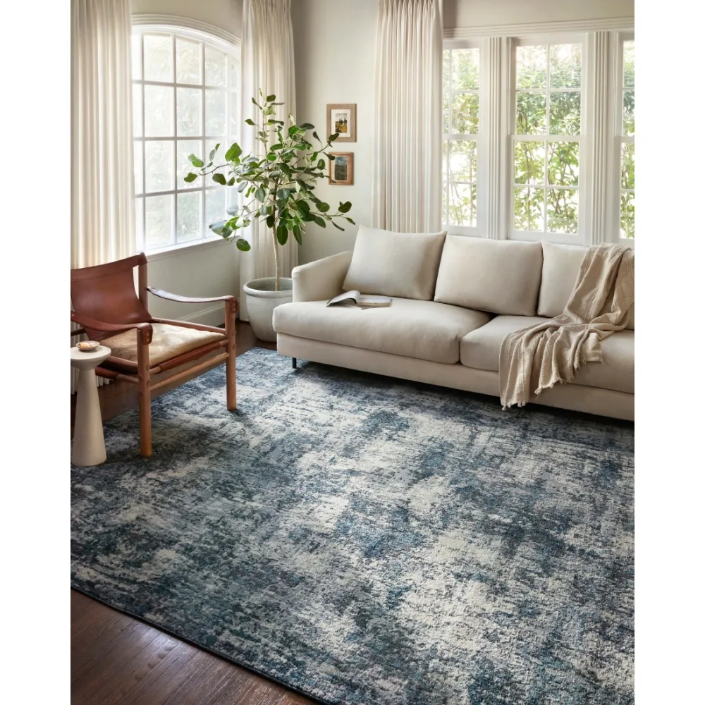 

Austen AUS-01 Abstract Natural / Ocean Area Rug 18 x 18 Sample