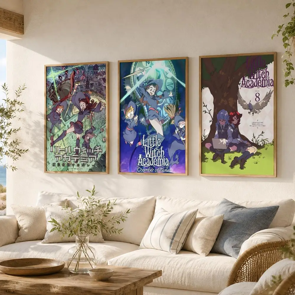 Anime L-Little Witch Academia Painting Calligraphy Canvas Poster Bedroom Living Room bar Hallway House interior Wall Decor