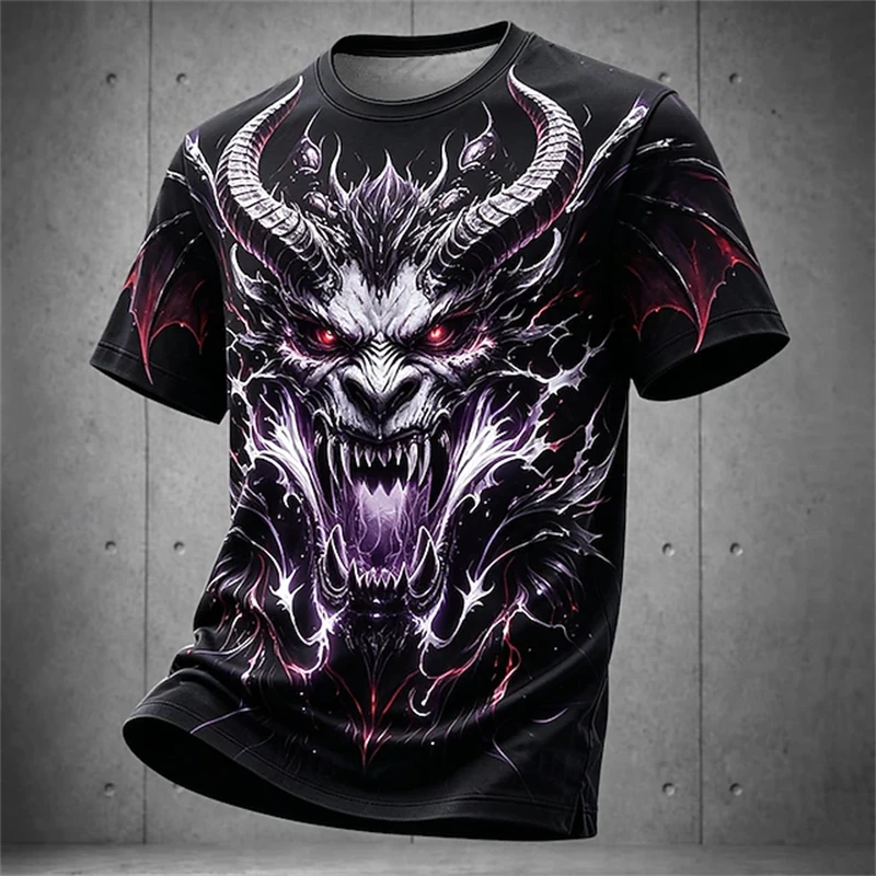 Men'S Fashion Looks 2026 - 2026 Halloween Men's Metallic-Look T-Shirt 3D-Printed