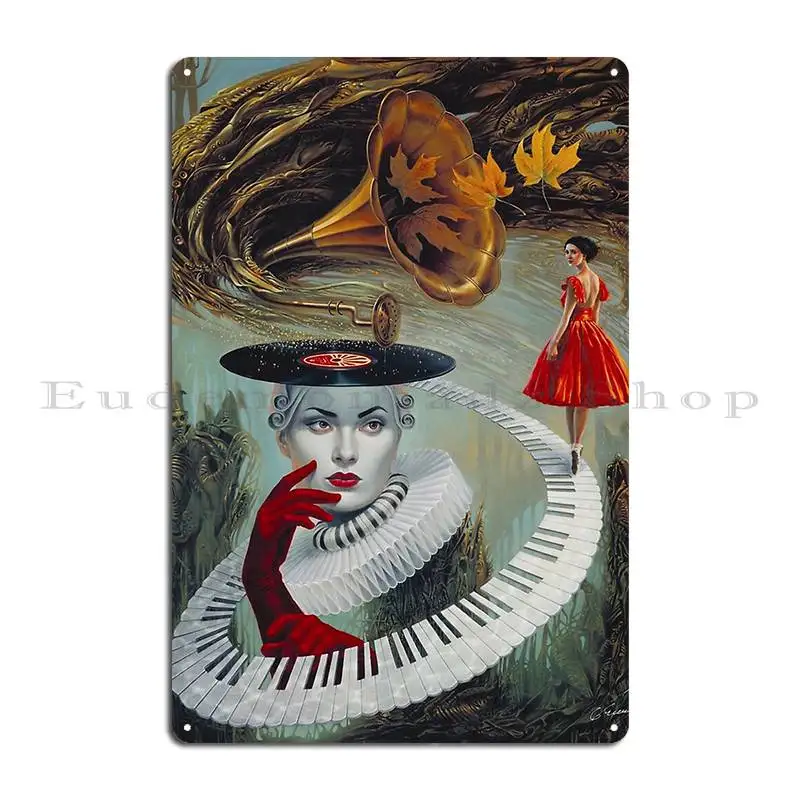 My Pet Arts Michael Cheval B 1966 Sounding Silence Metal Sign Kitchen Customize Club Home Designing Tin Sign Poster