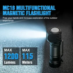 Trustfire Mc18 Headlamp Led Xp-Lhi 18650 Magnetic 2a Usb Rechargeable Head Lamp 1200lm Flashlight Headlight Magnet Tail Cap