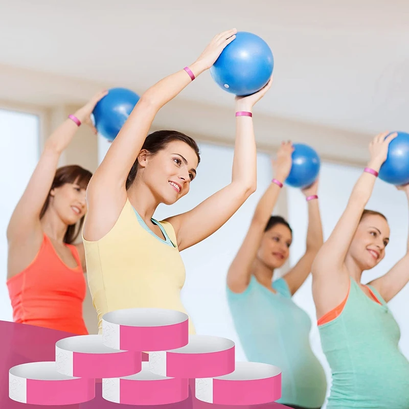 네온 이벤트 손목 밴드, 다채로운 방수 종이, 600 팩