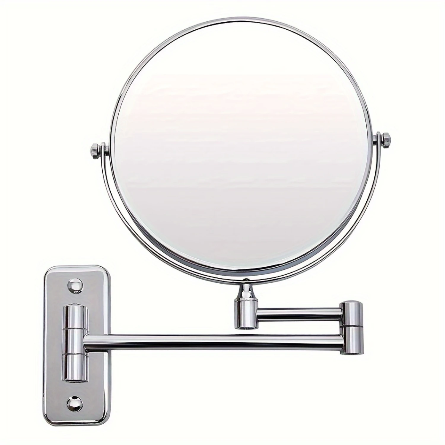 5x vergrotende wandgemonteerde make-upspiegel - dubbelzijdig, uitschuifbaar en verstelbaar, draaibaar ontwerp voor ultrahelderheid, ideaal voor badkamer