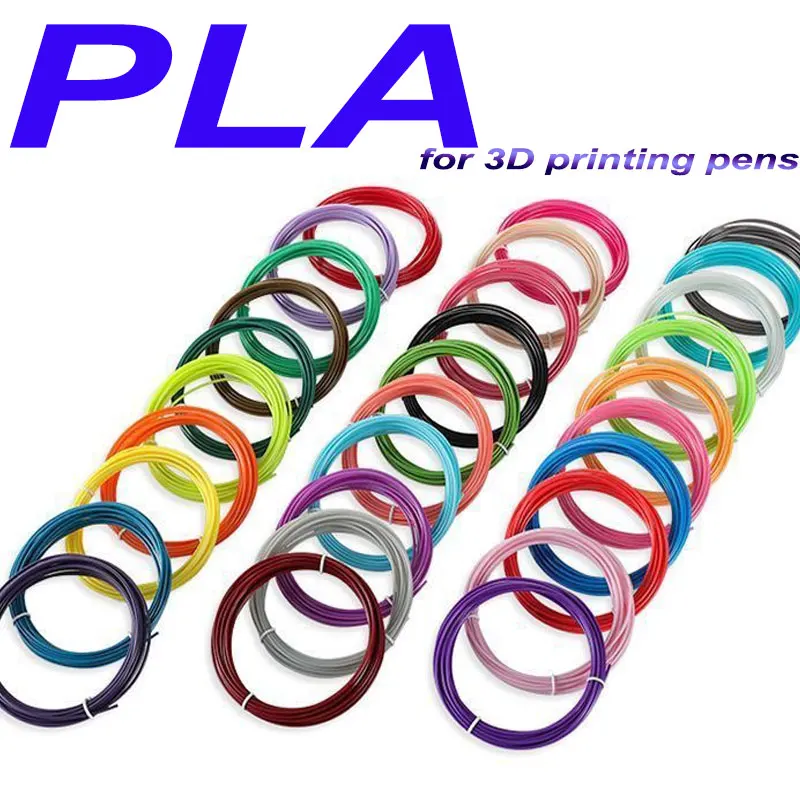 

PLA Filament for 3D Pen，Color 3D Printing Material，Diameter 1.75mm,10/20/30 Colors, 100M 150M 200M, Colorless,Odorless and Safe