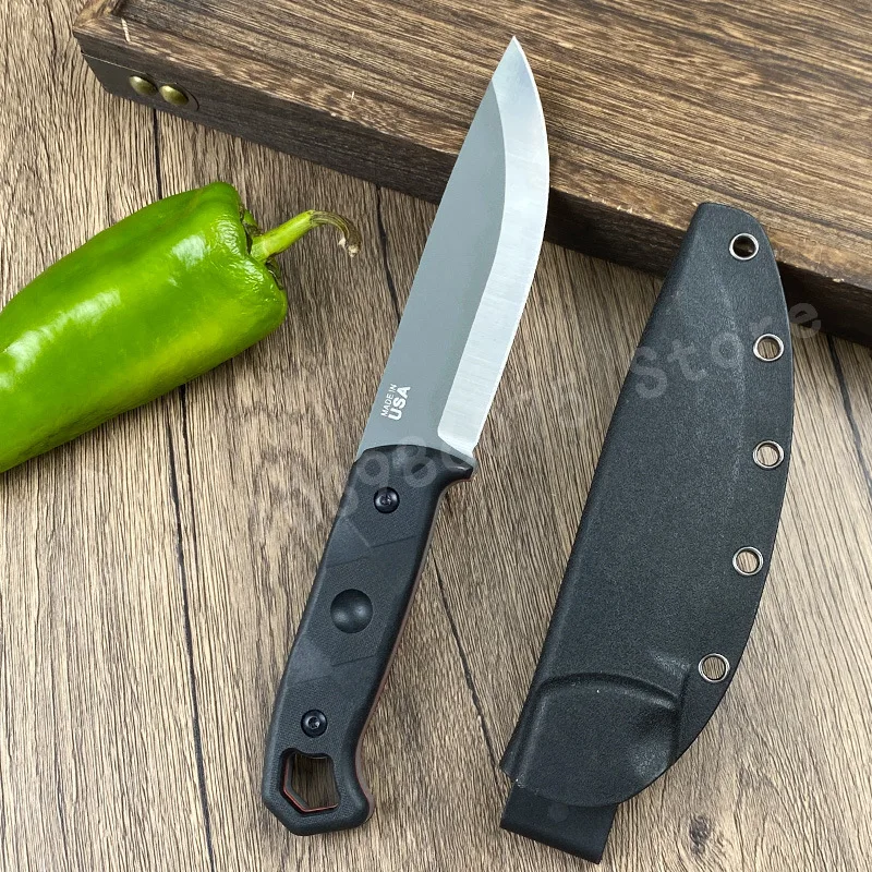 

TO.PS Brakimo Heavy-duty Stainless Steel Fixed Blade Knife D2 Blade Nylon Fiberglass Handle Portable Mountaineering Knife