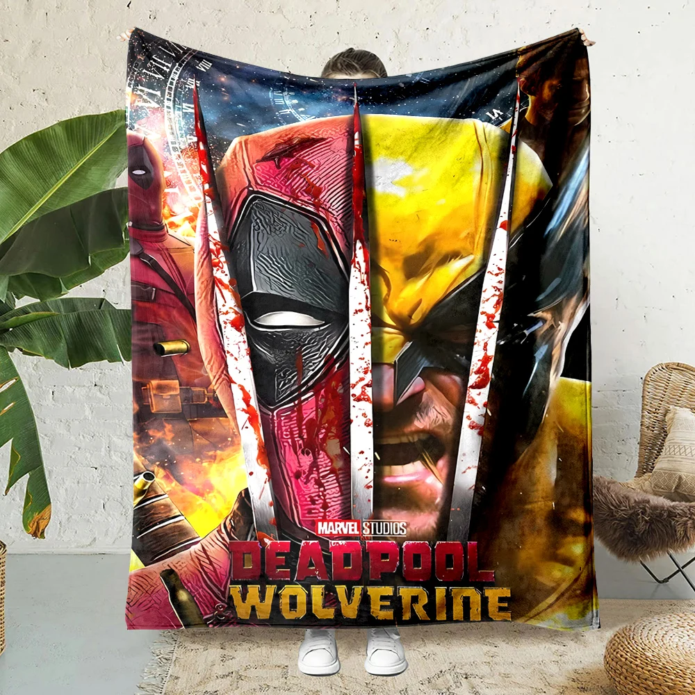 Marvel X-Men Wolverine Printing Blanket Adult Children Warm Blankets Home Travel Soft and Comfortable Blanket Throw Blanket