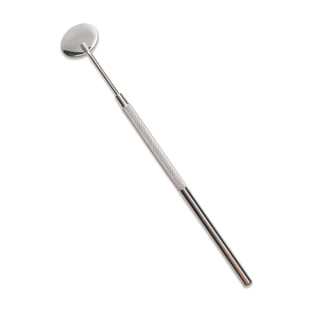 

2Pcs Stainless Steel Eyelash Mirror Professional Eyelash Extension Tool Portable Makeup Dental Inspection Mirror for Personal