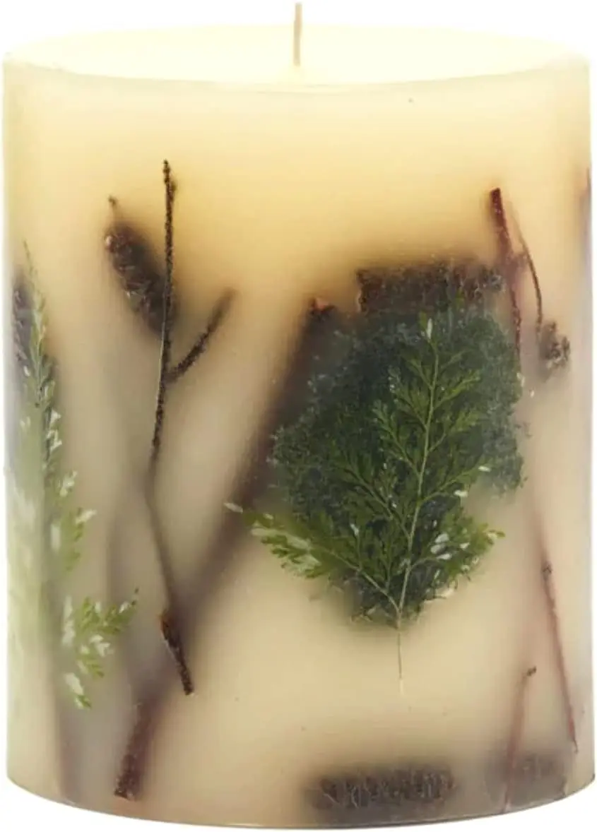 

Ароматическая свеча Forest Round Botanical с длительным горением до 120 часов - ароматы: шалфей, сандал, белый мускус. Роскошный декор для ароматерапии.