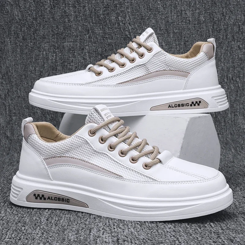 

Мужские сетчатые туфли, туфли для скейтбординга, повседневная обувь, универсальные стили, спортивная обувь, модная обувь на весну и лето.