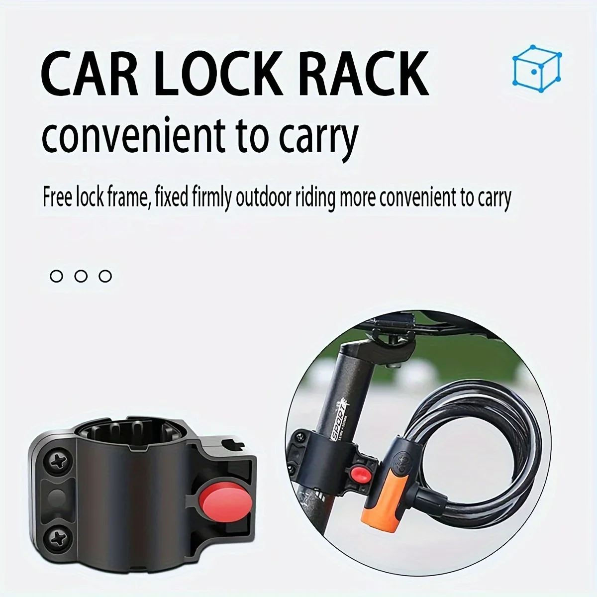 قفل مفتاح الدراجة الجبلية، دراجة نارية كهربائية مضادة للسرقة 47 بوصة قفل سلكي قفل سلسلة ثابتة قفل الدراجة مع دعامة تثبيت