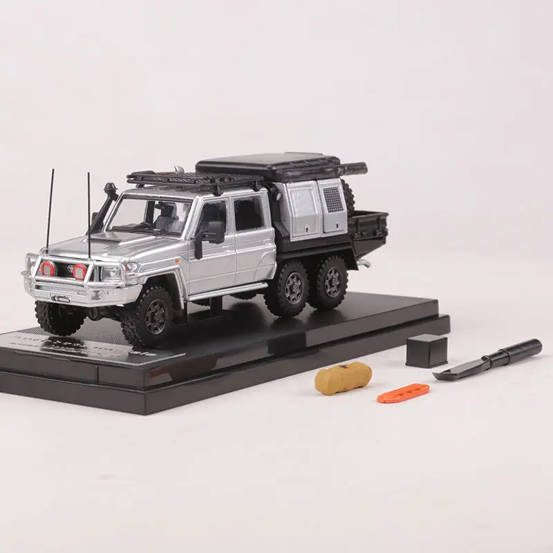 Autobots 1/64 kluzer lc79 zweireihige 6*6 modifizierte Offroad-Pickup-Legierung Auto Modell dekoration