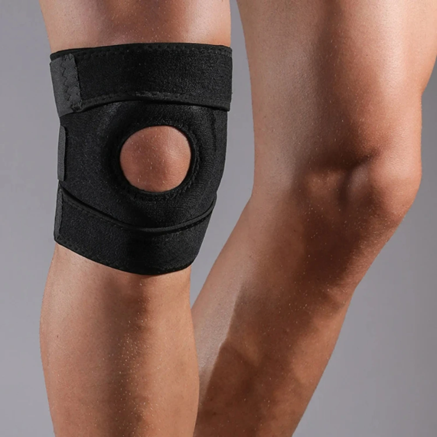 Genouillères de compression réglables, attelle de soutien du genou, sport, entraînement, stabilisateur d'équipement de protection, élastique, respirant, nouveau, 1 pièce