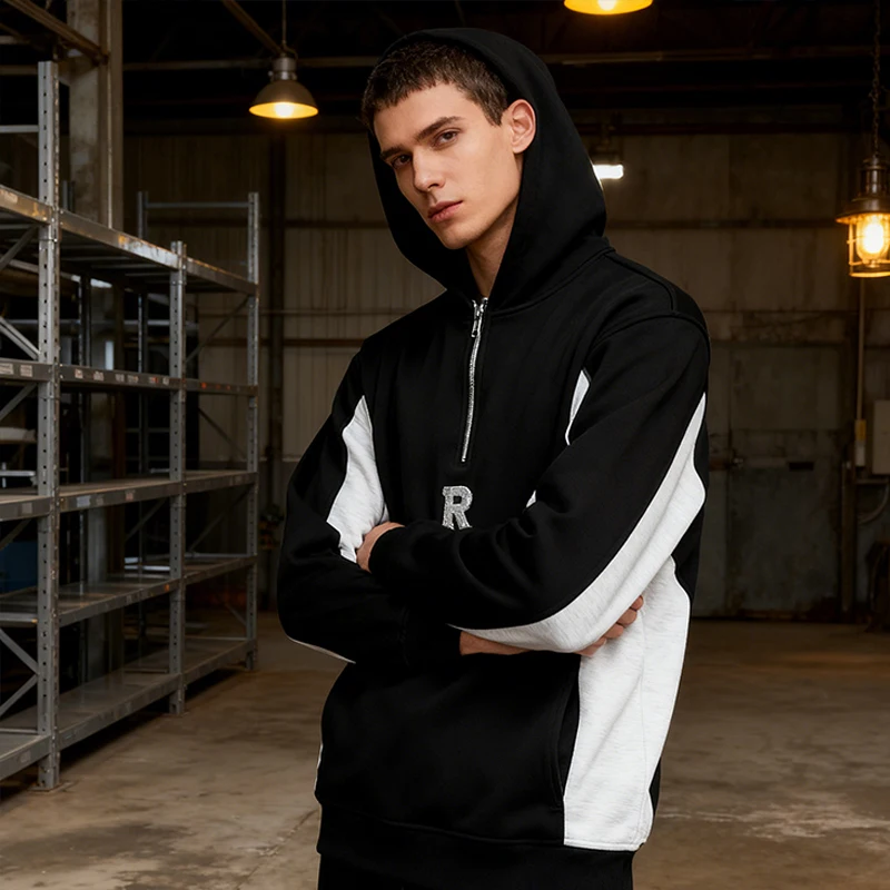 

Толстовка, модная уличная одежда, осенняя американская свободная толстовка с капюшоном в стиле ретро с буквенным принтом Y2k Harajuku, повседневные толстовки на молнии