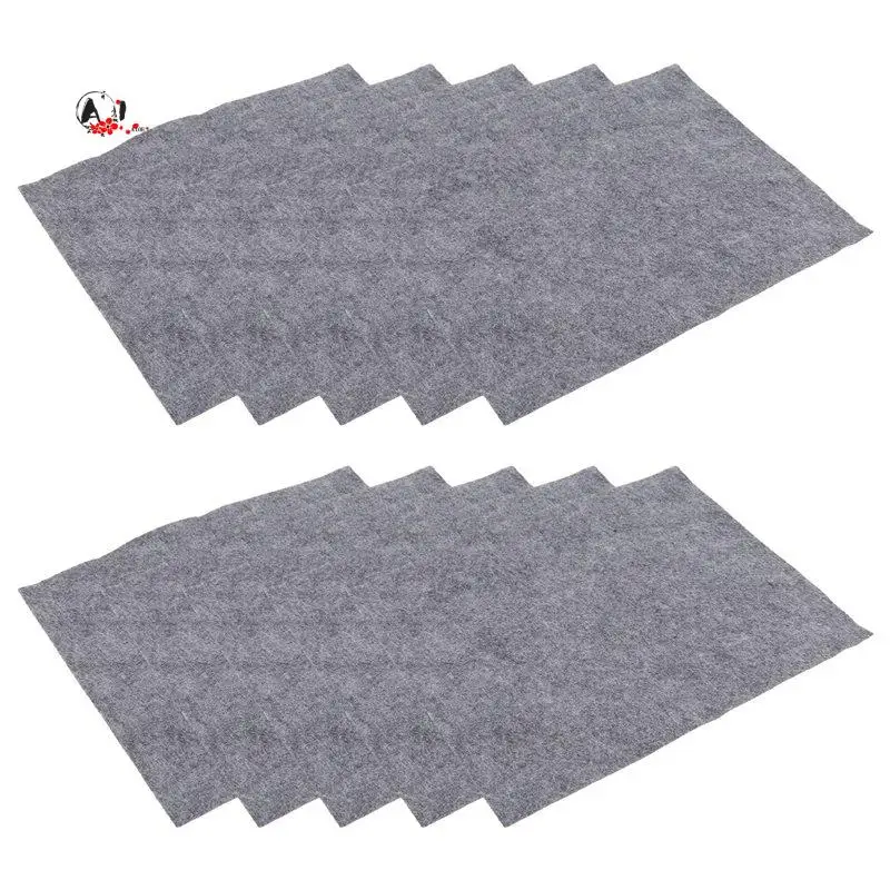 A10E-10PCS Thickened Magic Cleaning Cloths For Glass, Microfiber Cleaning Cloth, Microfiber Rag For Window, Cars 20X25cm