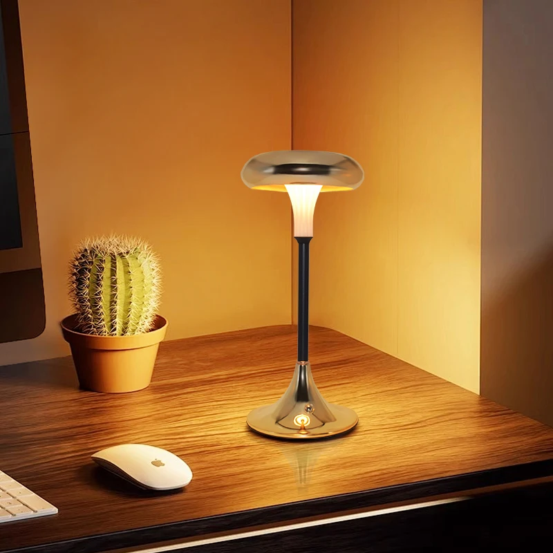 Dimmen Moderne Tragbare Restaurant Wohnzimmer Led Smart Cordless Tisch lampe Raum Lichter
