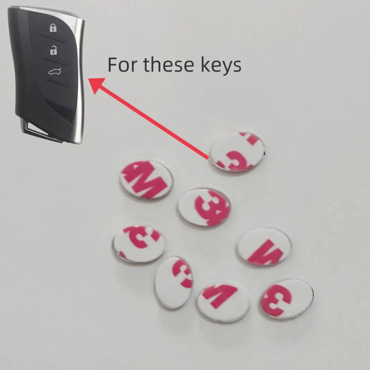 13*10MM DIY Emblem Logo Replacement Sticker Emblem For Lexus remote key shel
