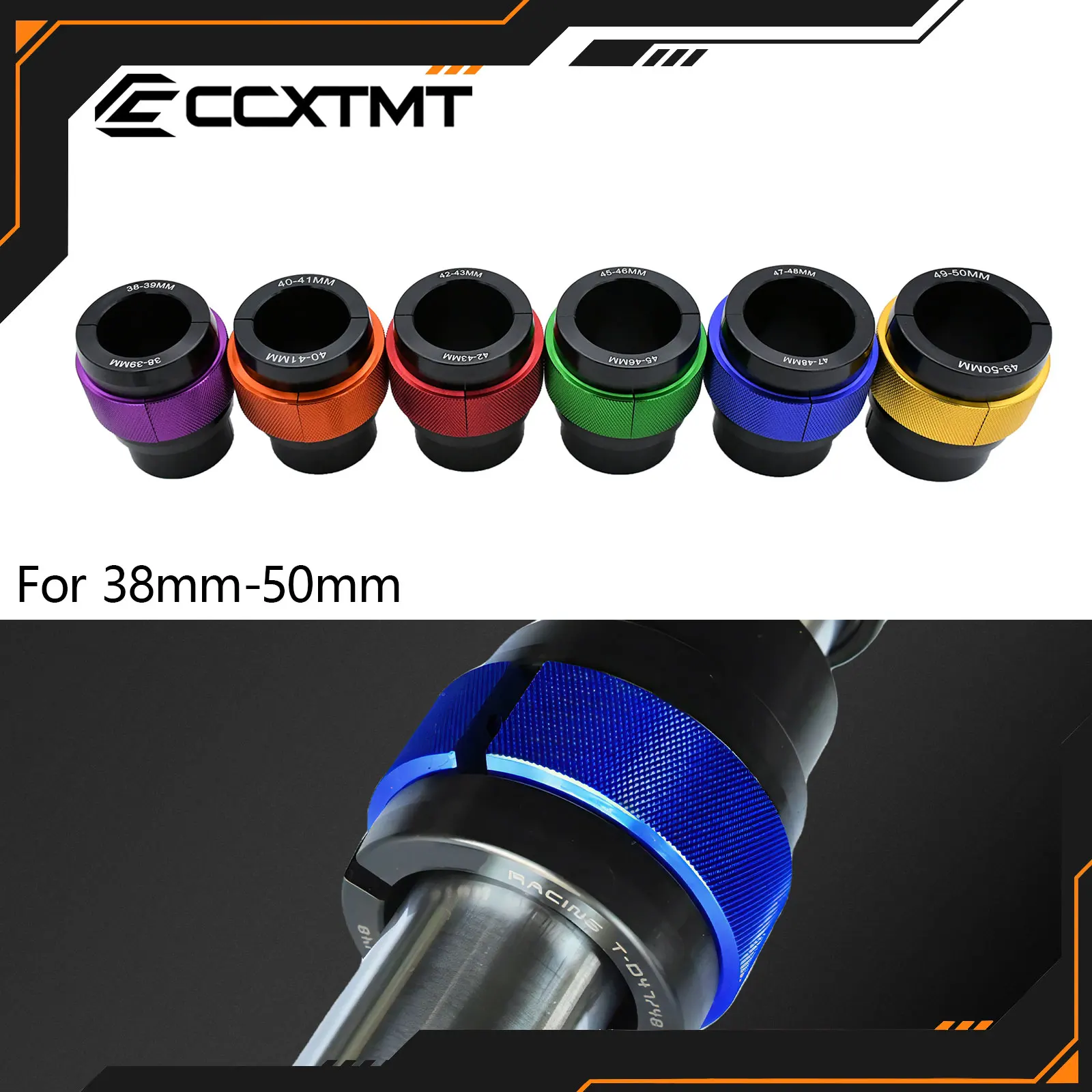 Motorcycle Fork Seal Driver CNC Front Shock Absorber Oil Seal Bushing Tooling 38mm-50mm Universal For Honda Yamaha KTM Husqvarna