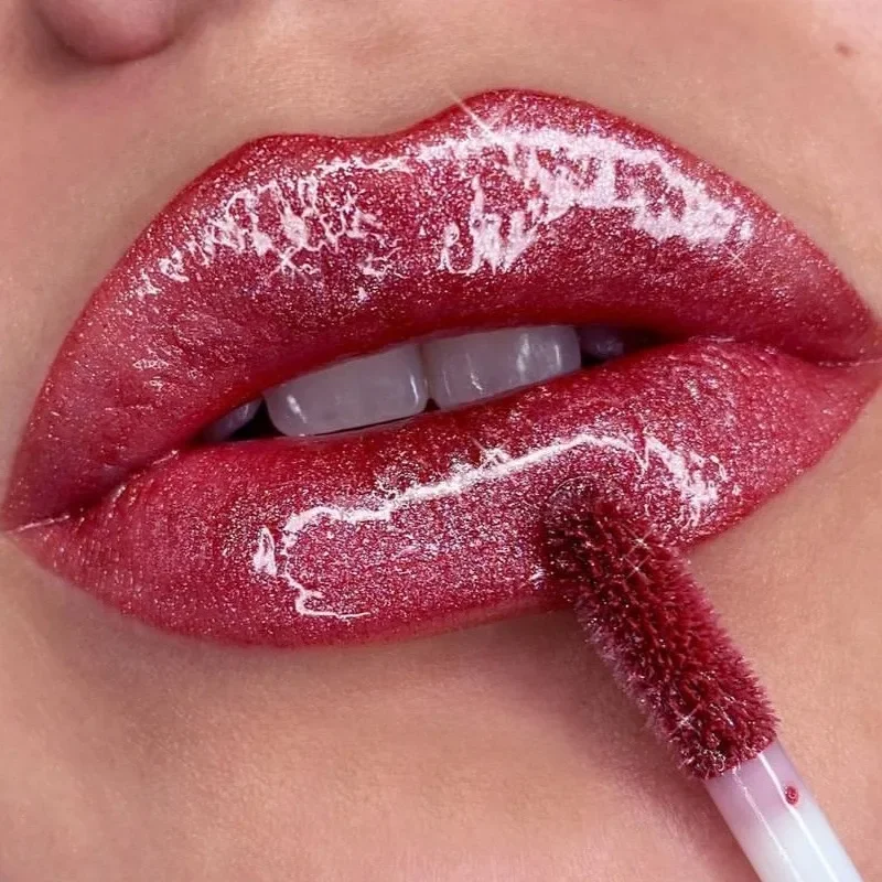 Pearl Glossy Lip Gloss Waterproof Moisturizing Mirror Liquid Lipstick Lasting Shine Glitter Diamond Lip Glaze Makeup Cosmetic