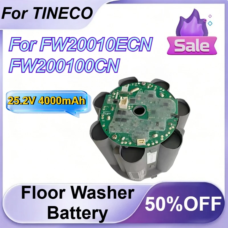 

25.2V 4000mAh For TINECO FW20010ECN FW200100CN Floor Sweeper Battery